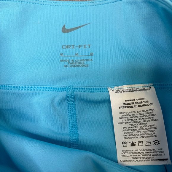 NWT Nike Dri-Fit Long Pleated Golf Skort Tennis Skirt DX1425-416 Blue Women M - Picture 7 of 7